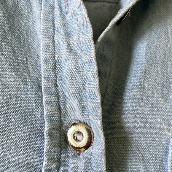 Vintage Racing Dale Earnhardt Denim Fringe Button Front Tank Top - Picture 10 of 13